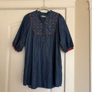 Embroidered Tunic Top